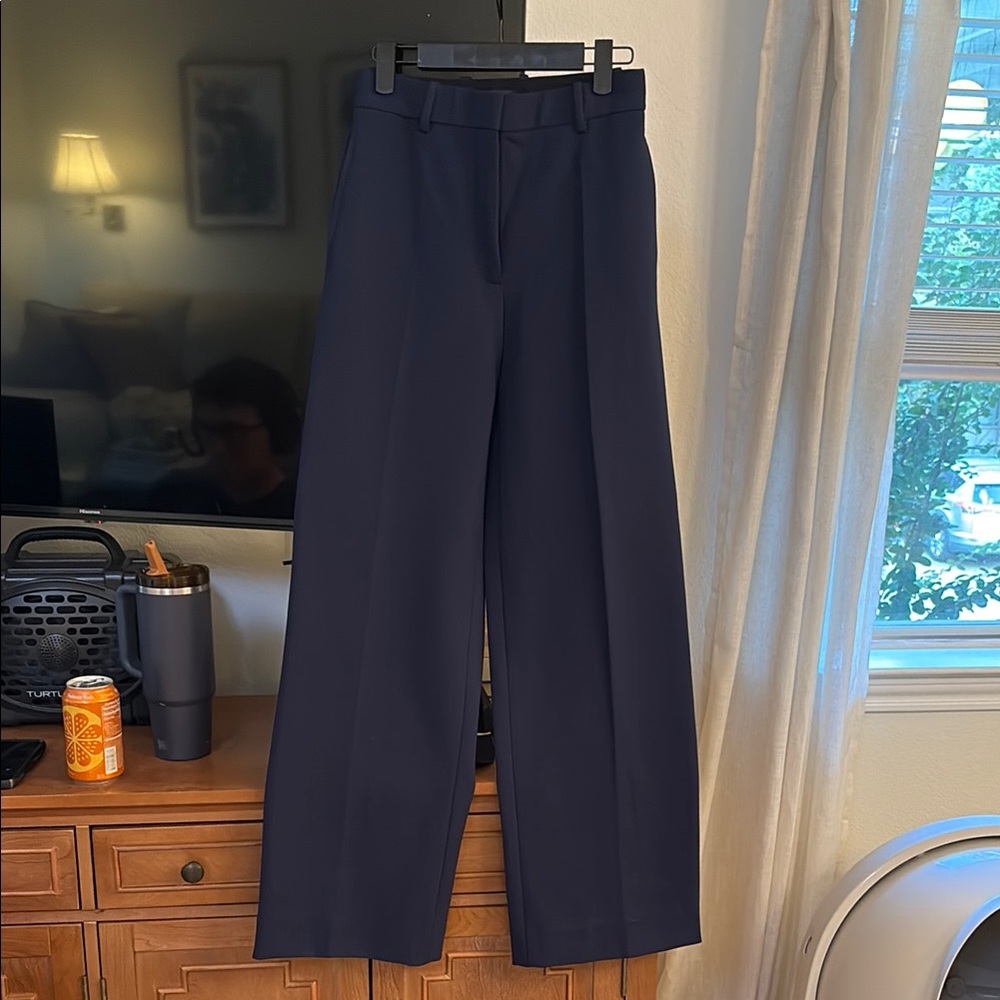 NWOT Theory Navy Women's Wide-Leg Pants